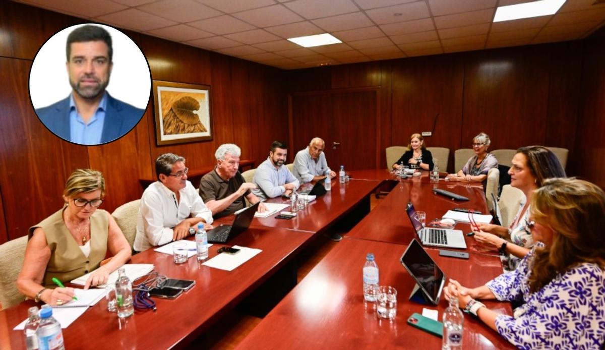 Consejo de administración de Turismo LPA, con Rodríguez Neyra en detalle.