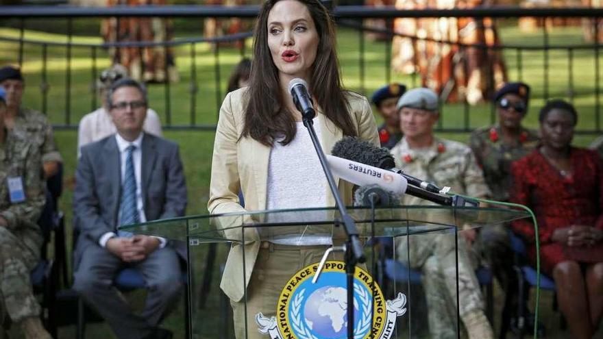 La actriz Angelina Jolie, ayer, en Nairobi.