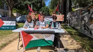 La Acampada por Palestina de la UPV resiste y pide "medidas más contundentes" al rectorado