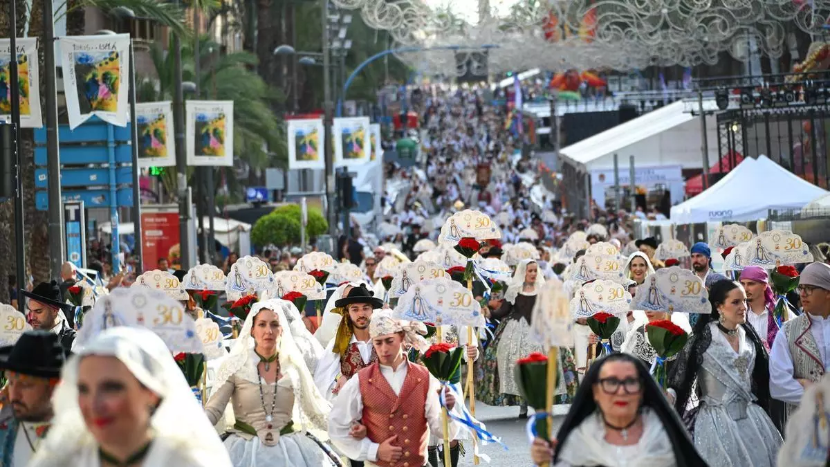 La Ofrenda de Flores retrasa su inicio por la alerta de altas temperaturas