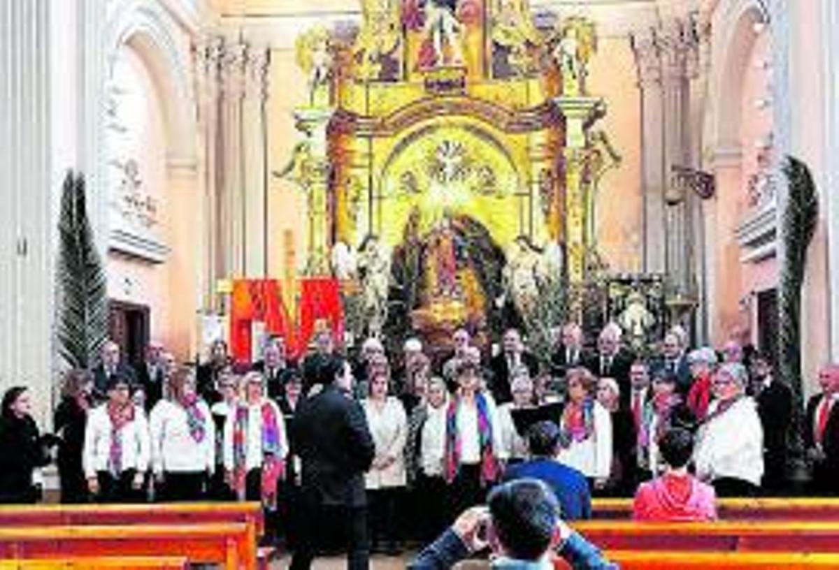 También actuó en la iglesia de Utebo.  |