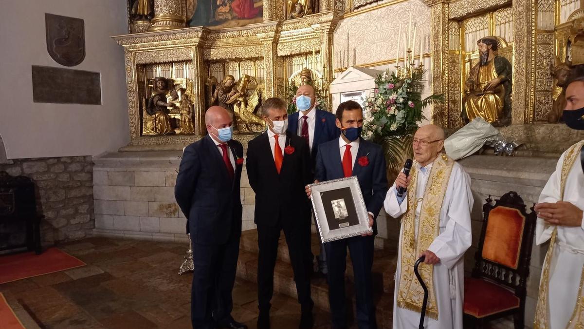 Luis Díaz, durante el homenaje que recibió el pasado 22 de julio