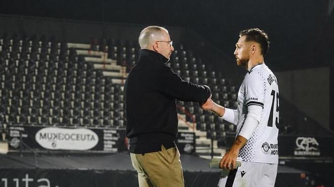 Diego González se despide del Ceuta antes de anunciarse su fichaje por el Real Zaragoza. "Os deseo todo lo mejor"