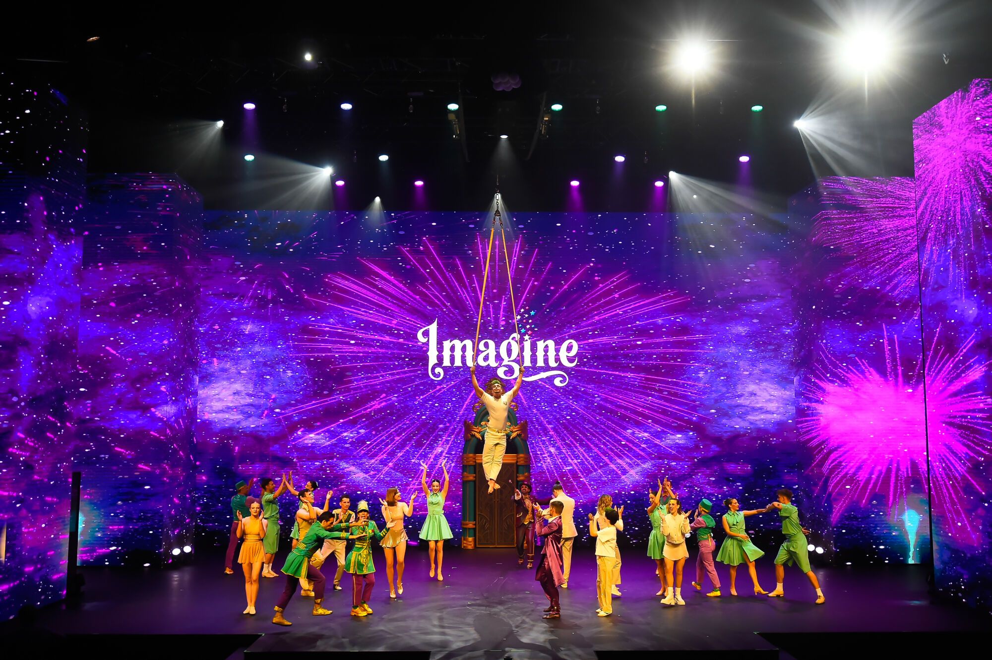 Pase a los medios de presentación del espectáculo de circo 'Imagine'