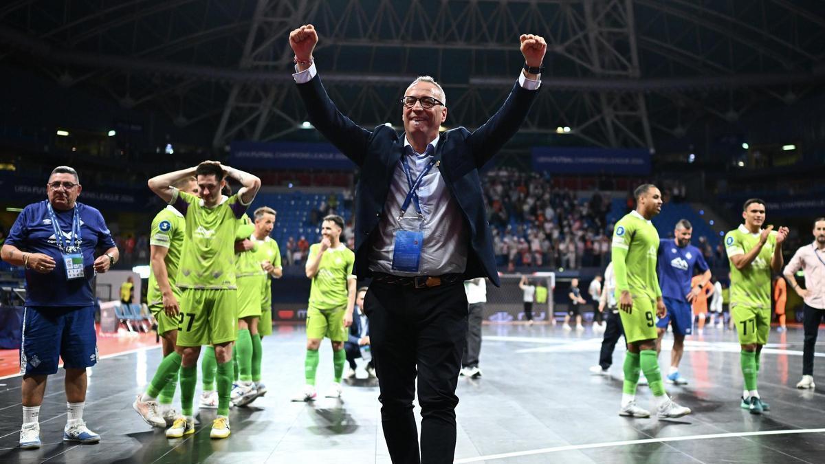Vadillo celebra el pase a su cuarta final de Champions League
