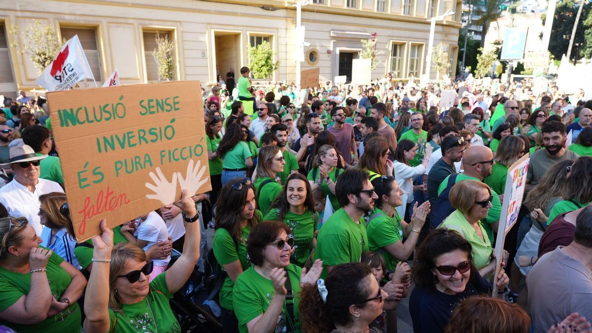 Vídeo: La multitudinaria manifestación de profesores