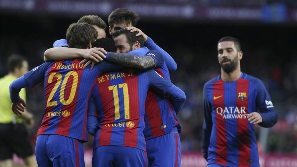 El Barça ya ha celebrado 100 goles esta temporada
