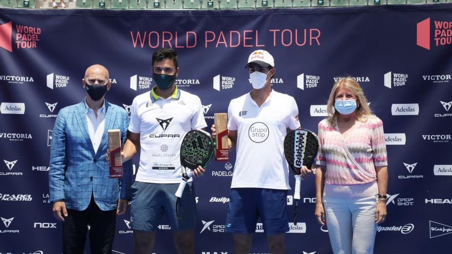 La alcaldesa de Marbella en la entrega de trofeos del World Padel Tour Marbella 2021