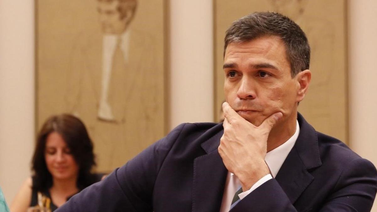 Pedro Sánchez, el pasado 18 de julio en el Congreso.