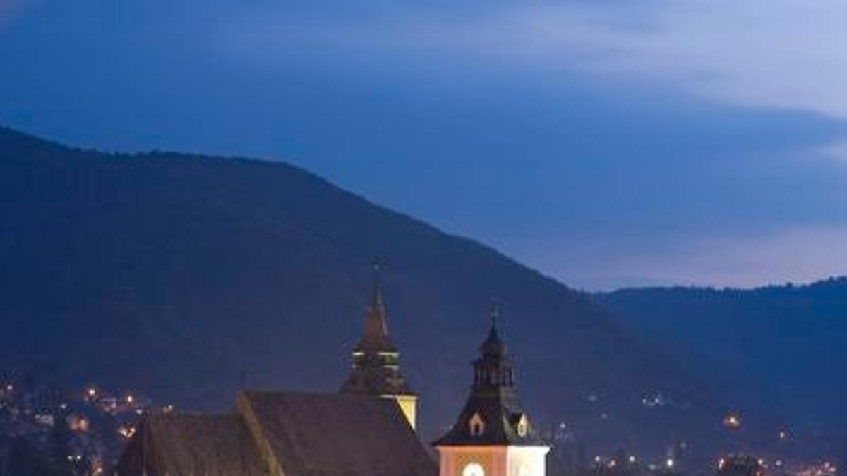 Vista aérea de la localidad de Brasov