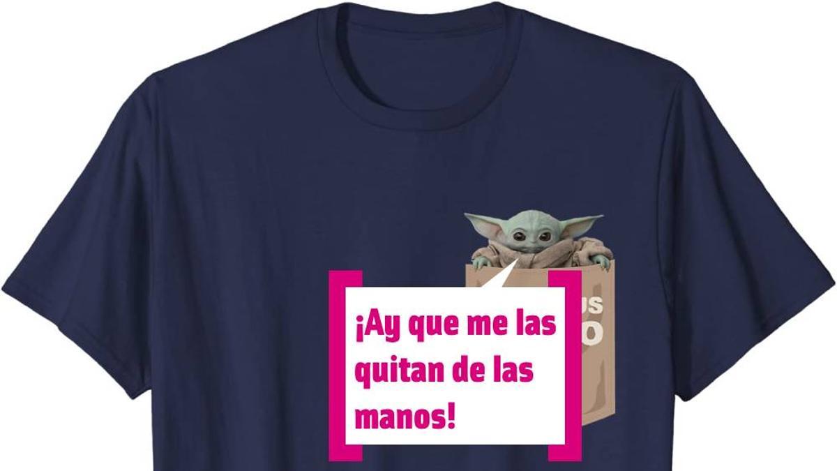 Camiseta de Baby Yoda con bocadillo