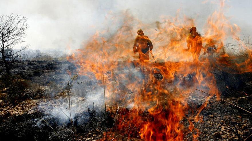 El primer incendio forestal del verano en la comarca