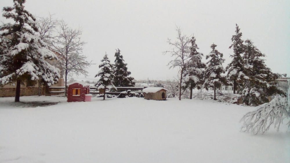 La nieve cubre Vilafranca.