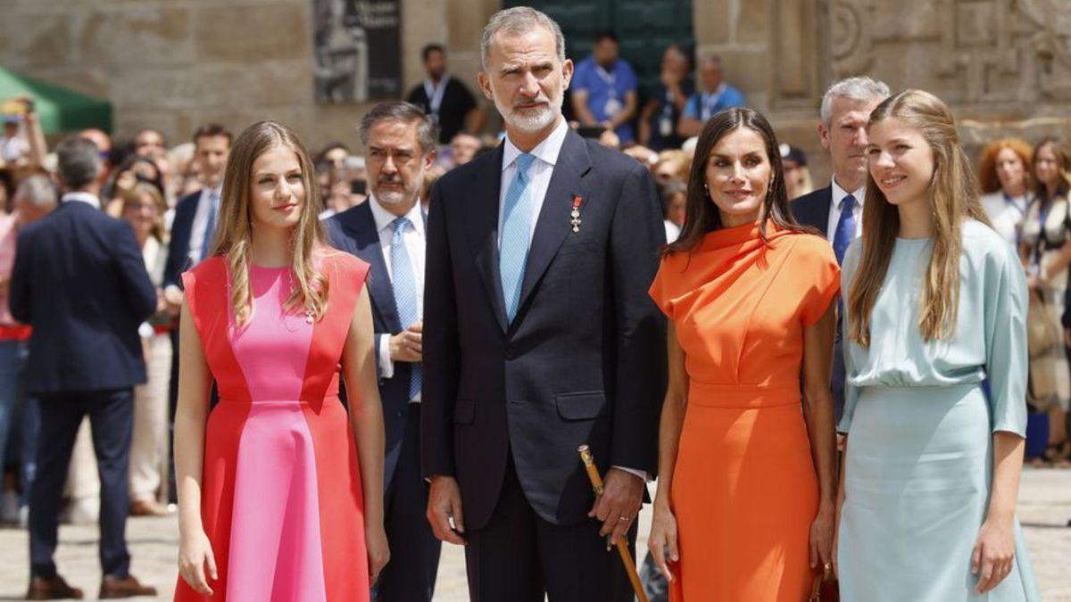 Leonor, junto al resto de la Familia Real este mes en Mallorca.