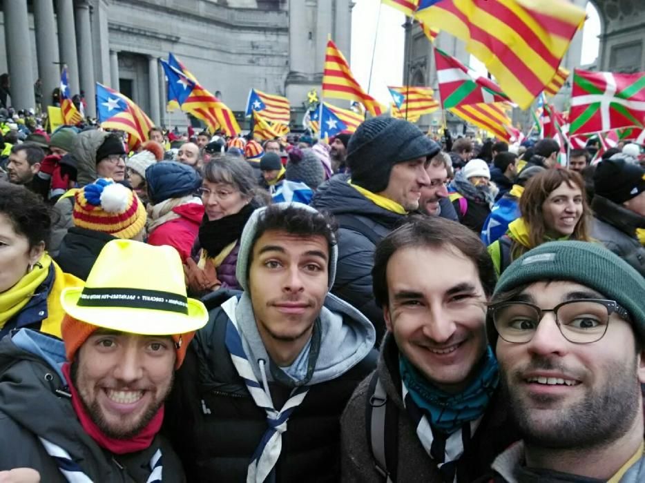 Manifestació independentista a Brussel·les