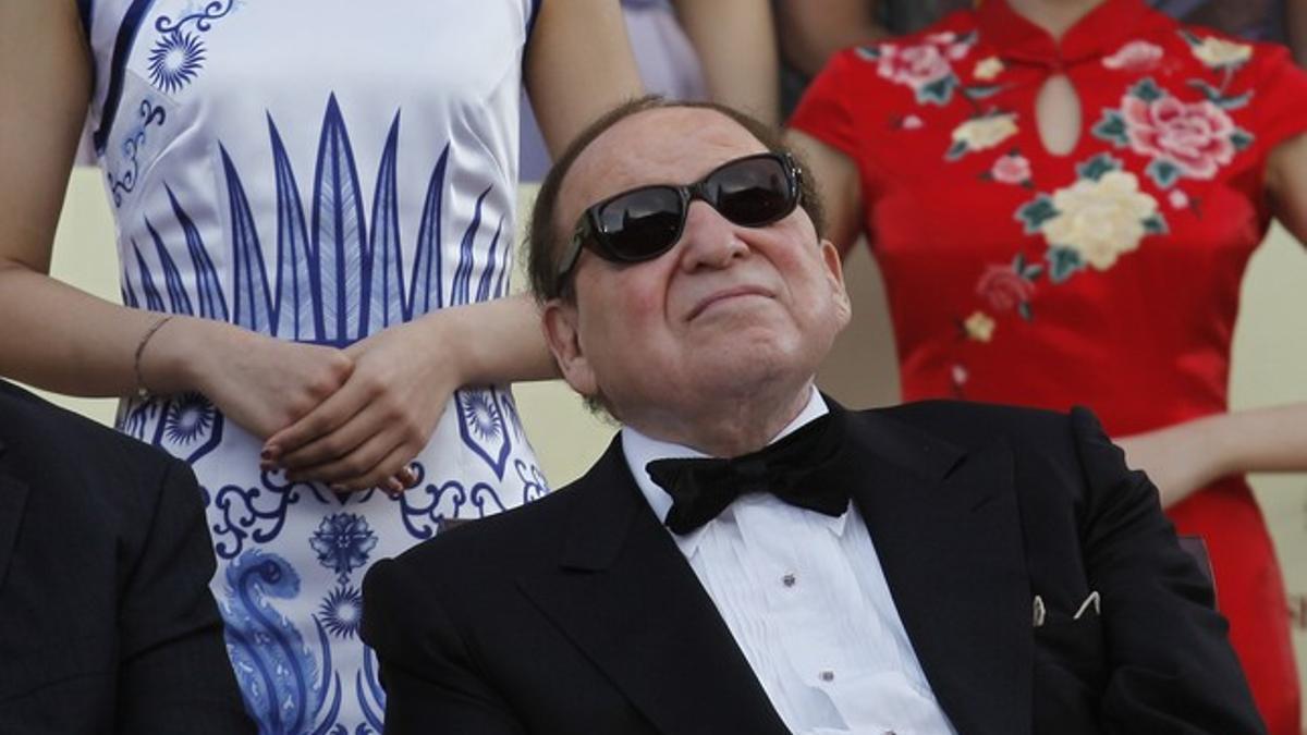 Sheldon Adelson, en un acto en Macao.