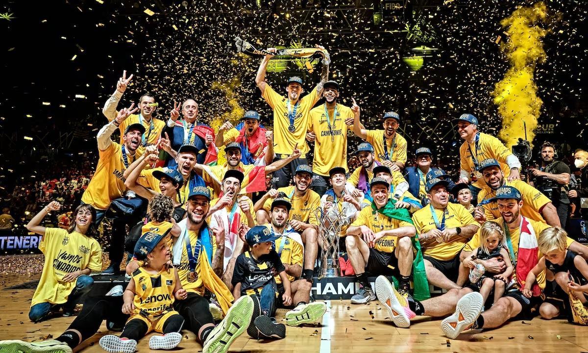 La Laguna Tenerife, campeón de la Champions League en 2022.