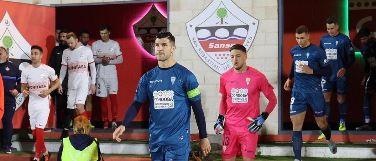 Willy Ledesma, en Matapiñonera, el pasado sábado, antes del encuentro del Córdoba CF.