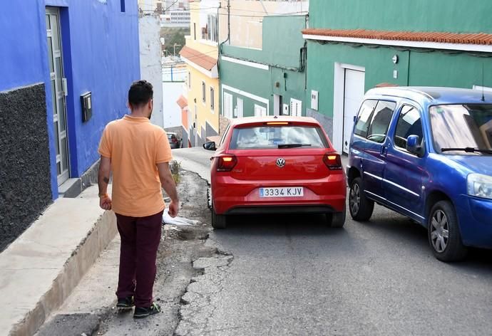 16/01/2019 JINAMAR. TELDE. Calle Granada en Jinamar en mal estado. Fotografa: YAIZA SOCORRO.