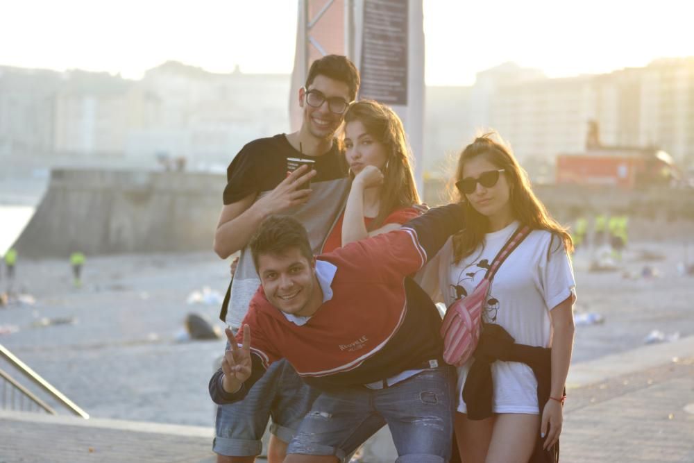 Así amanecieron las playas de ensenada del Orzán