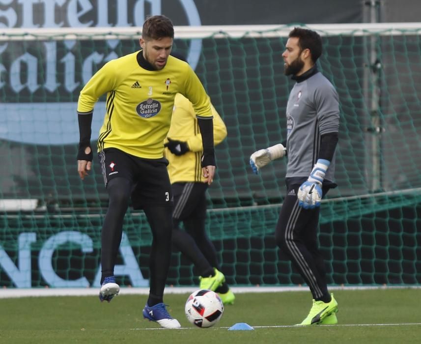 El equipo de Berizzo aprovechó el partido suspendido ante el Madrid para realizar una sesión de entrenamiento el domingo.