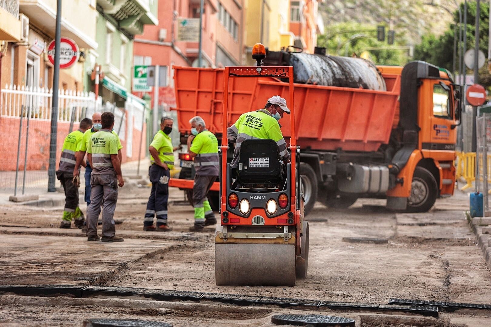 Asfaltado de la avenida de Venezuela