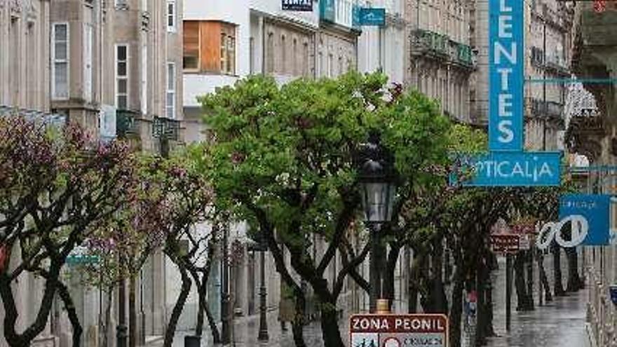 La calle del Paseo en el día de ayer. // I. O.