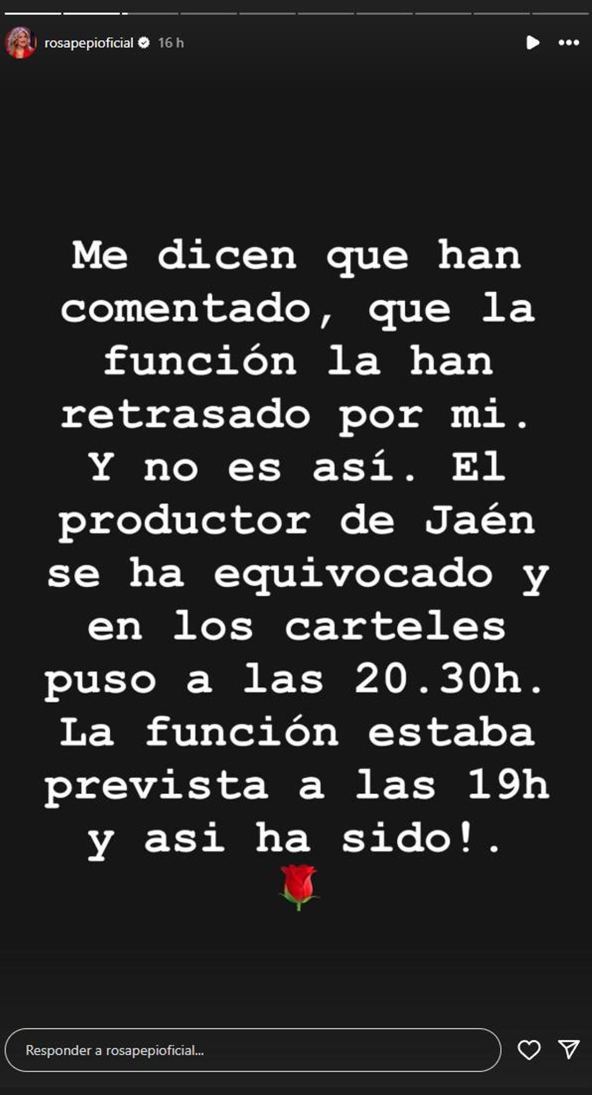Publicación de Rosa Benito.