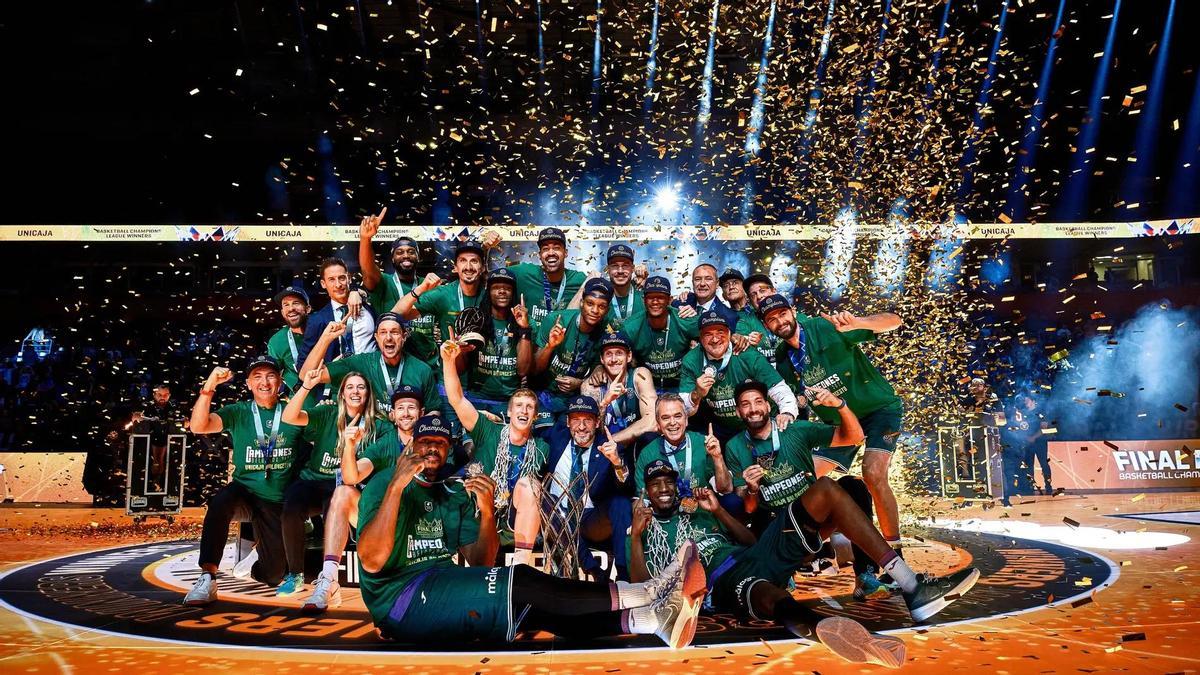 El Unicaja ganó la BCL la pasada temporada 2023/2024.