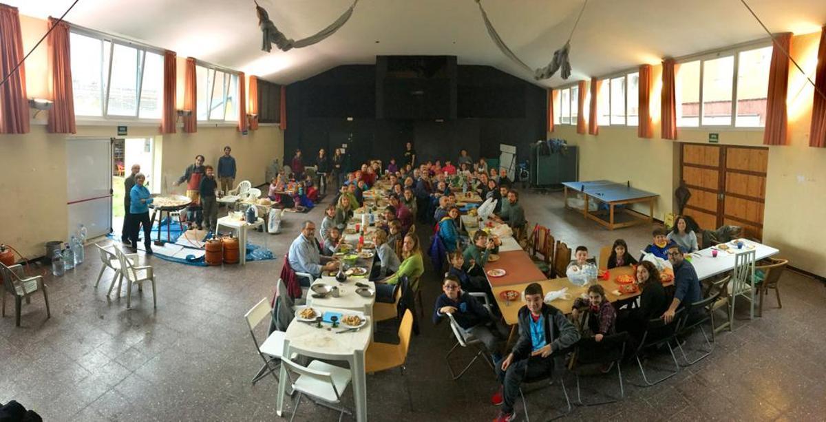 La sala gran del local del Montclar, en una fotografia de l'any 2019.