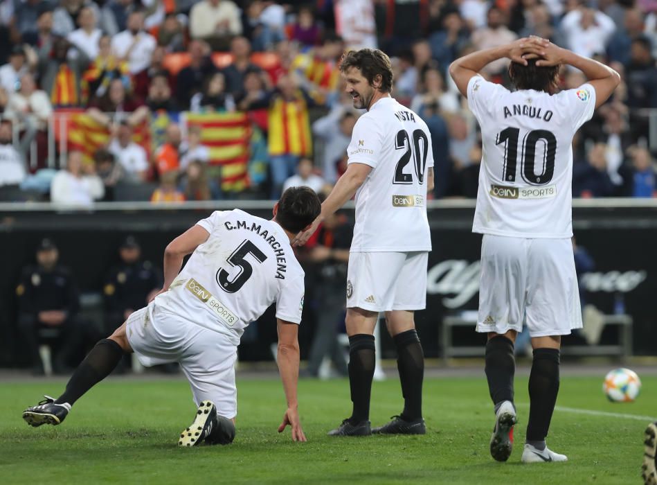 El partido Leyendas del Valencia CF - Selección Española