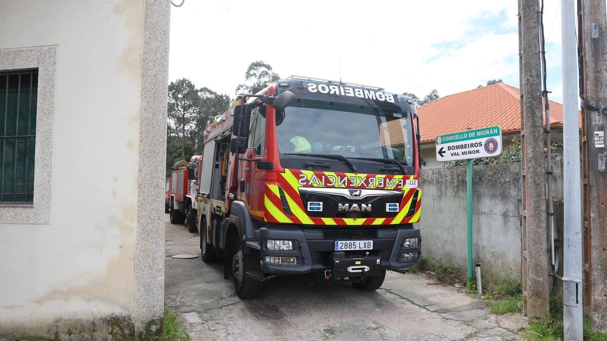 La base del GES Val Miñor, en Nigrán.