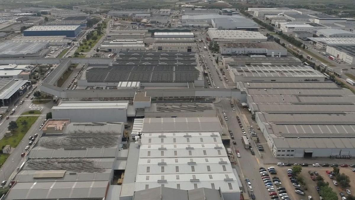 Vista aérea del polígono industrial de Almussafes, en una imagen de archivo. | LEVANTE-EMV