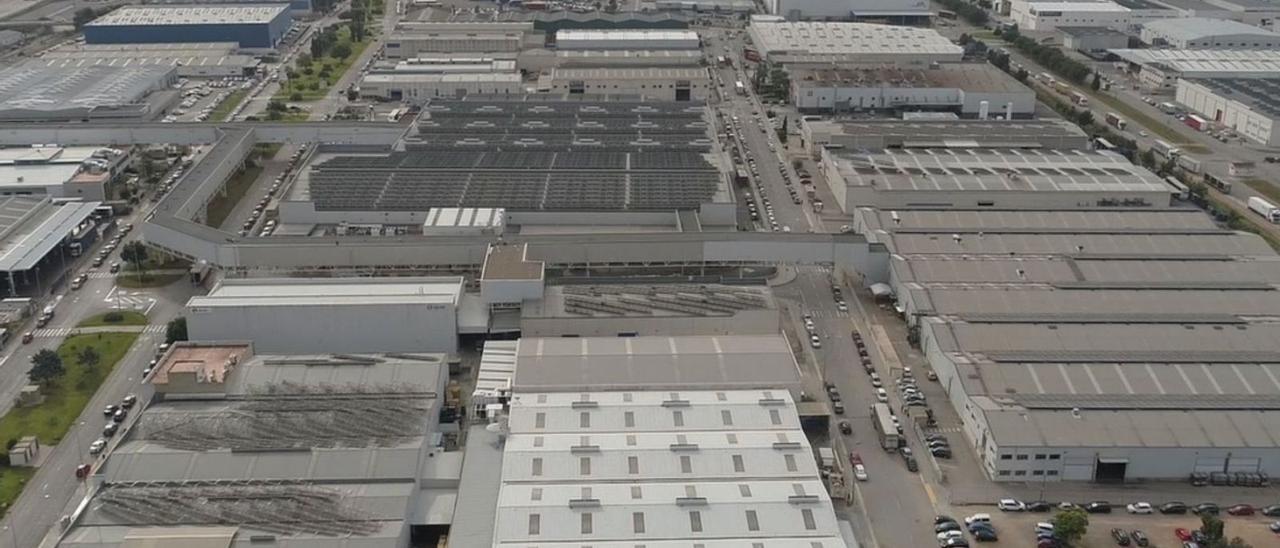Vista aérea del polígono industrial de Almussafes, en una imagen de archivo. | LEVANTE-EMV