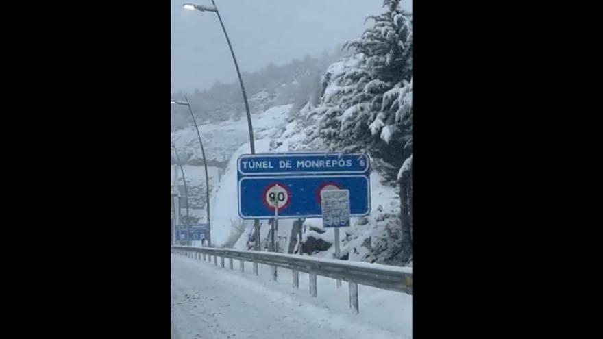 La nieve se deja sentir por fin en el Pirineo aragonés