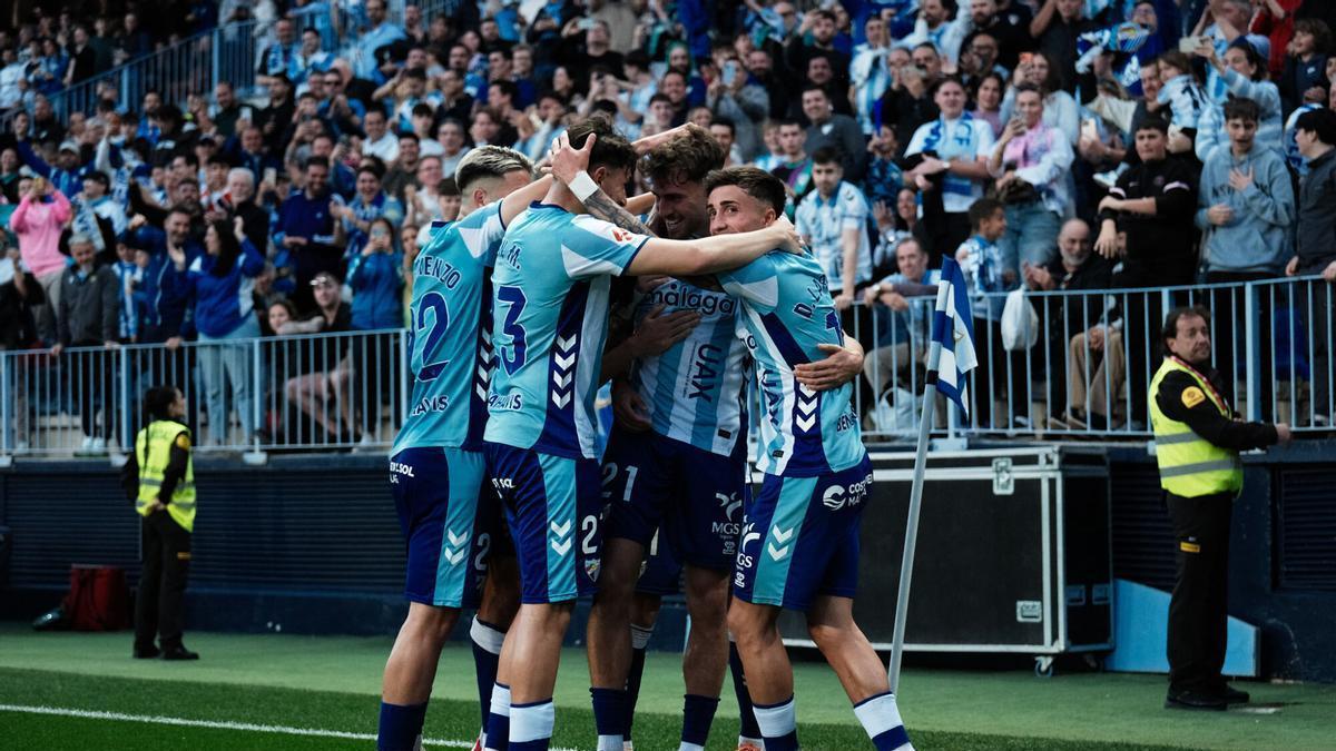 Málaga CF - SD Huesca, en imágenes