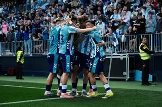 Málaga CF - SD Huesca, en imágenes