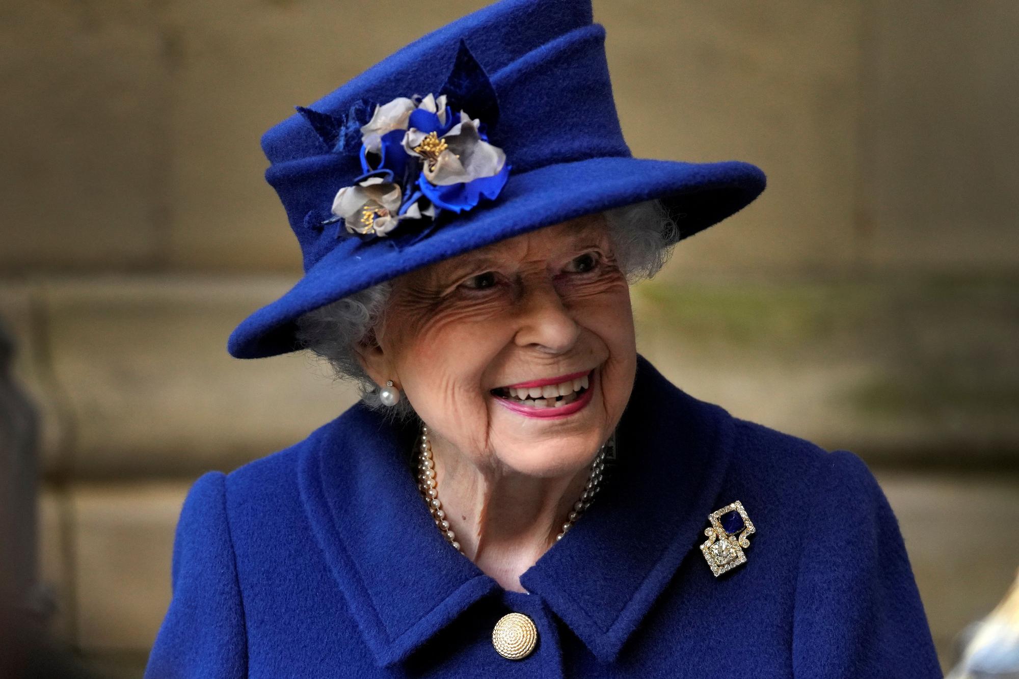 La reina Isabel II, en la Abadía de Westminster.