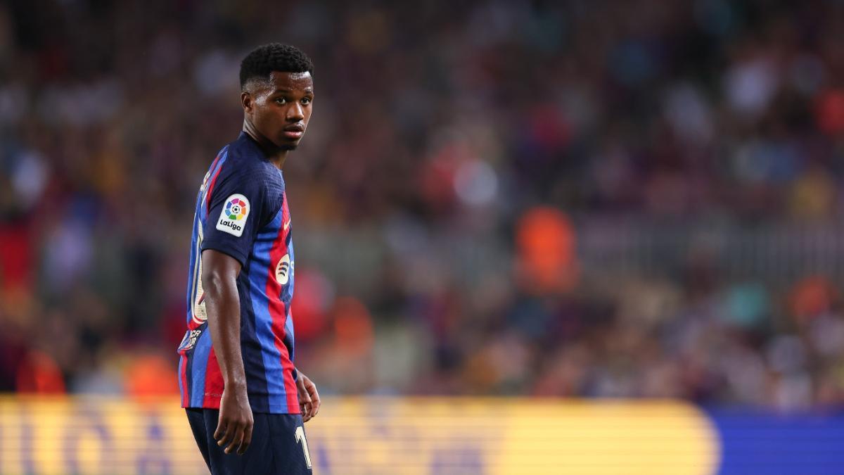 Ansu Fati marcó el tercero ante el Villarreal