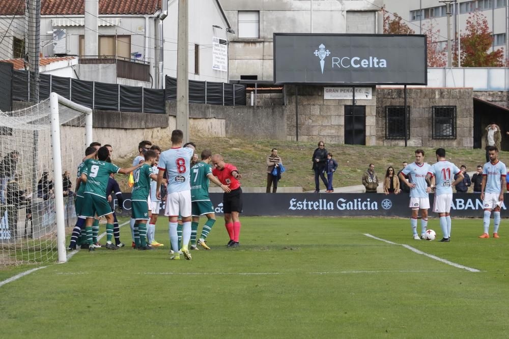 Celta B y coruxo firman tablas en Barreiro que permiten a ambos conjuntos frenar su mala racha.