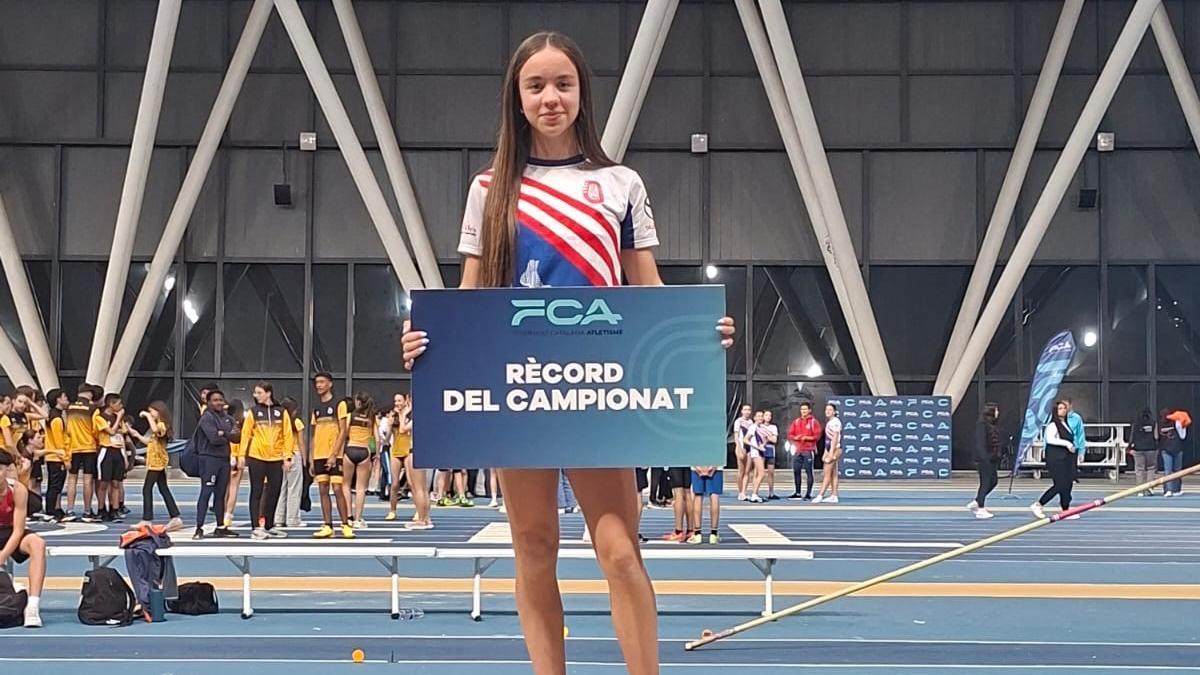Júlia Planas va batre el rècord del campionat en els 60 metres