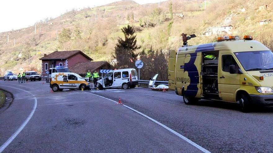 El accidente en el que falleció la mujer, el 19 de febrero de 2018.