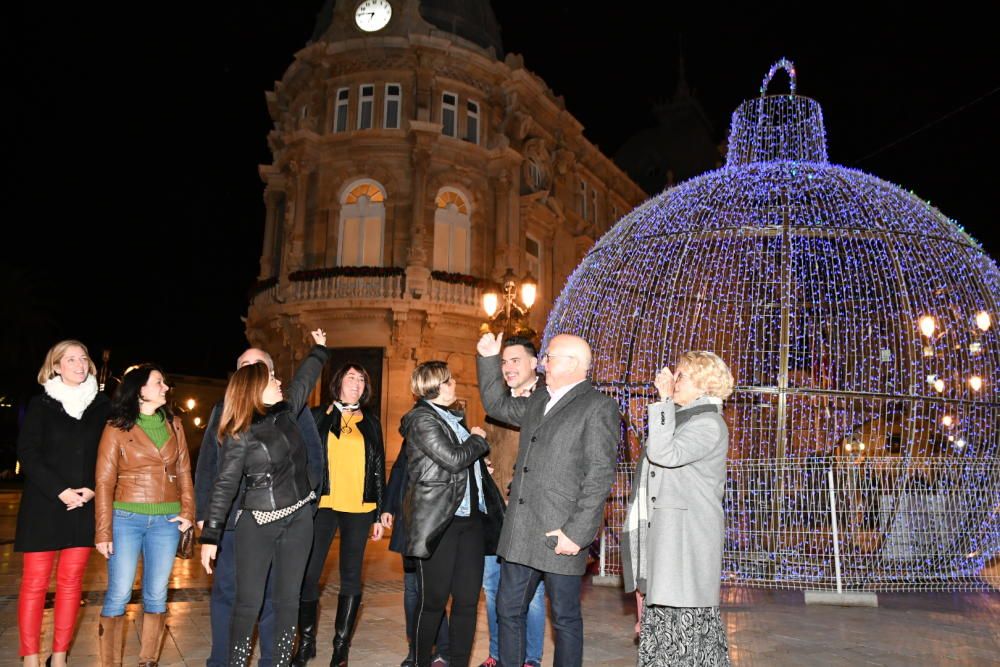 Encendido de luces de Navidad en Cartagena