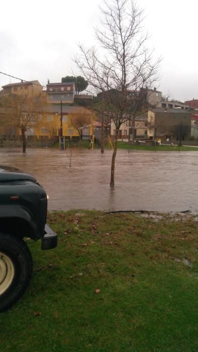 Los ríos Aliste y Frío se desbordan por ocho pueblos ribereños