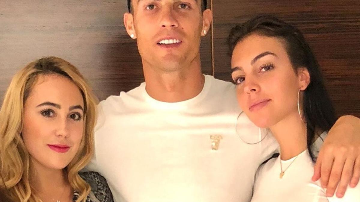 Ivana y Georgina Rodríguez con Cristiano Ronaldo