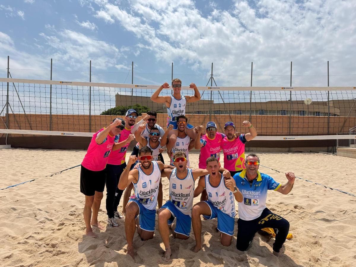 El Blackboard Soul Net 7 masculino se corona campeón de la Liga Nacional de Vóley Playa tras superar al Maxorata Beach Volley en una gran final