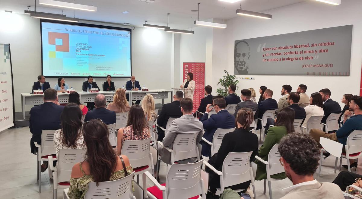 Acto de entrega de los premios PYME del Año de las Cámaras de Comercio de la provincia de Las Palmas.