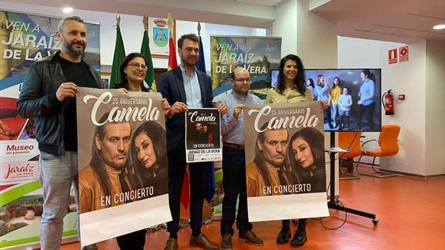 Camela actuará en la localidad en agosto