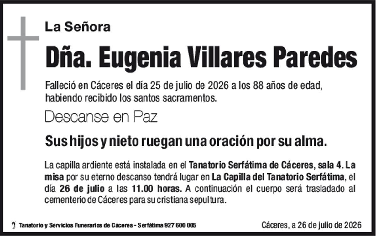 Dña. Eugenia Villares Paredes