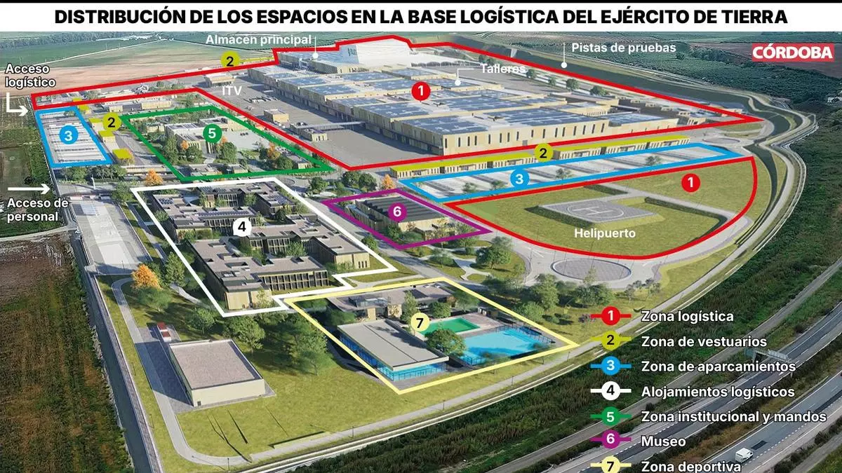 Defensa ya tiene empresas para dirigir las obras de construcción de la Base Logística del Ejército en Córdoba